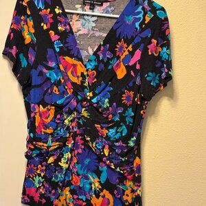 Cable and Gauge Short Sleeve Top